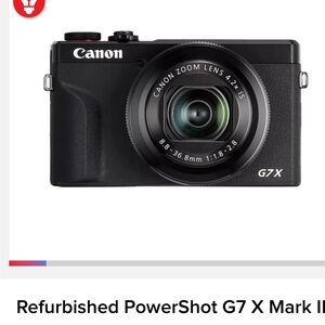 Canon G7 X Mark II Digital Camera - Black